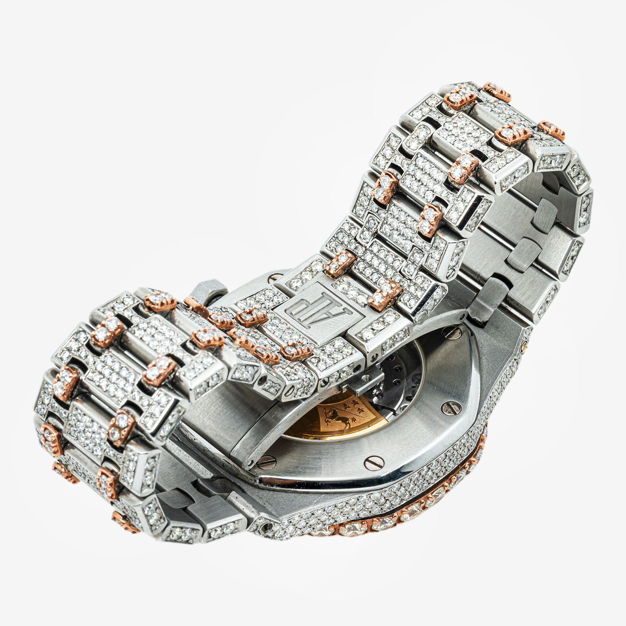 AUDEMARS PIGUET ROYAL OAK SELF WINDING 15400 41MM PAVE DIAMOND DIAL WITH 22.75 CT DIAMONDS