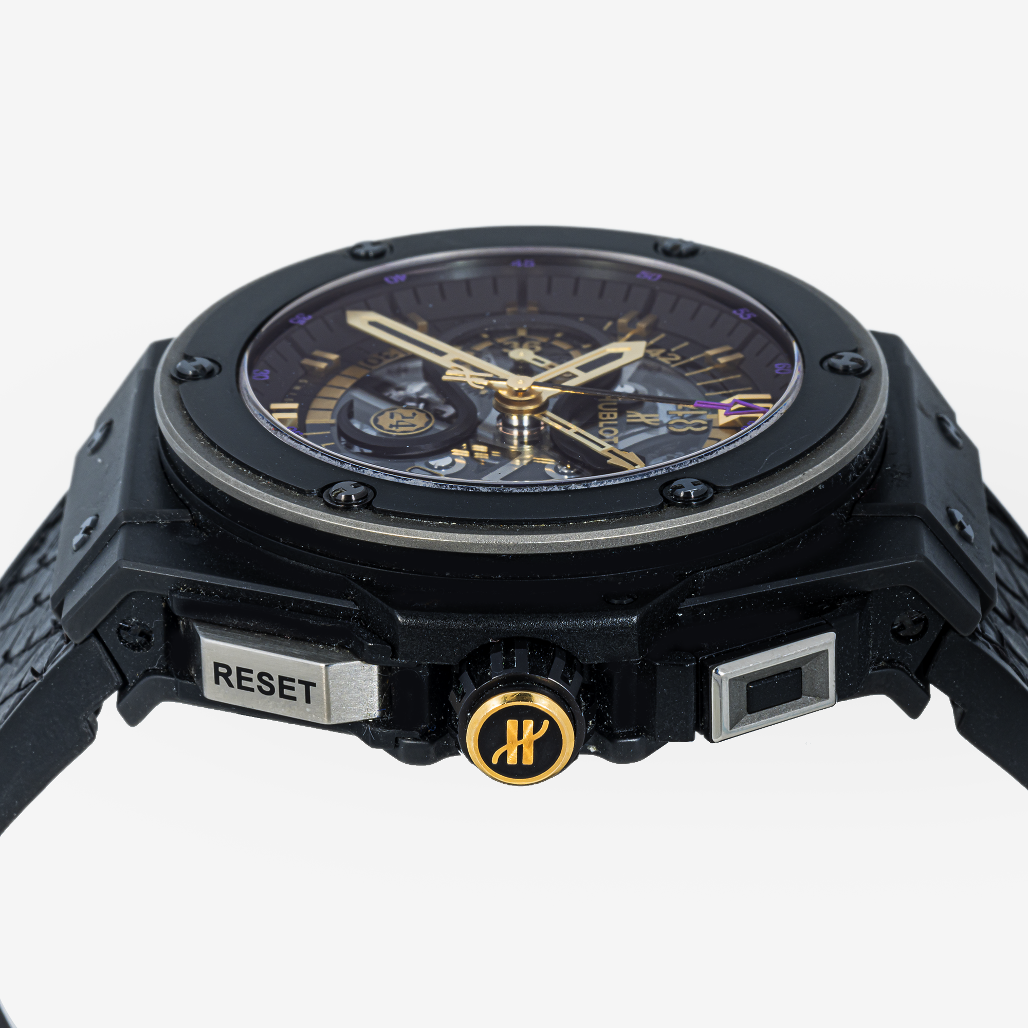 HUBLOT KING POWER 48MM BLACK DIAL WITH RUBBER BRACELET