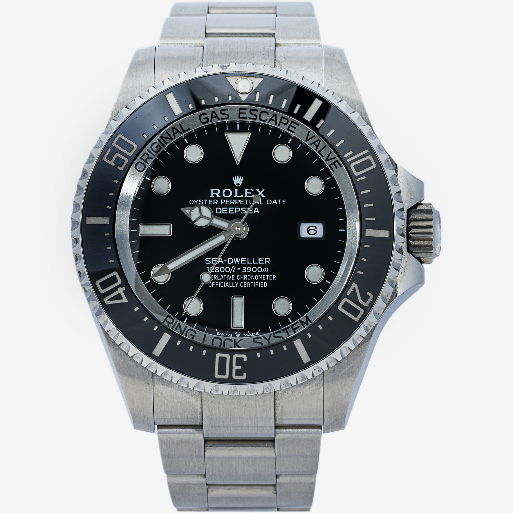 ROLEX SEA-DWELLER DEEPSEA 44MM 116660 BLACK DIAL BLACK BEZEL STAINLESS STEEL OYSTER BRACELET