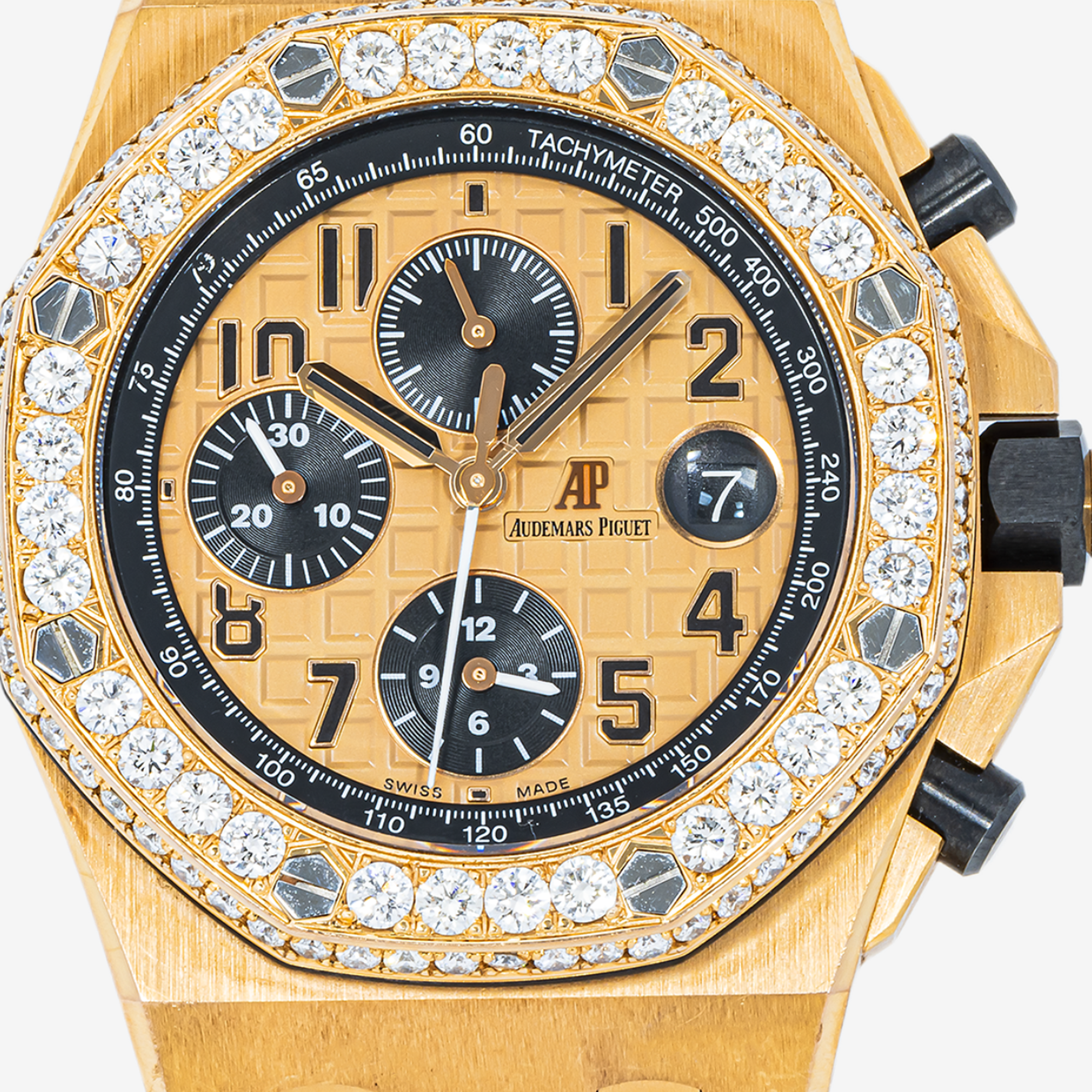 AUDEMARS PIGUET ROYAL OAK OFFSHORE 26470BA 42MM WITH 3.75 CT DIAMONDS